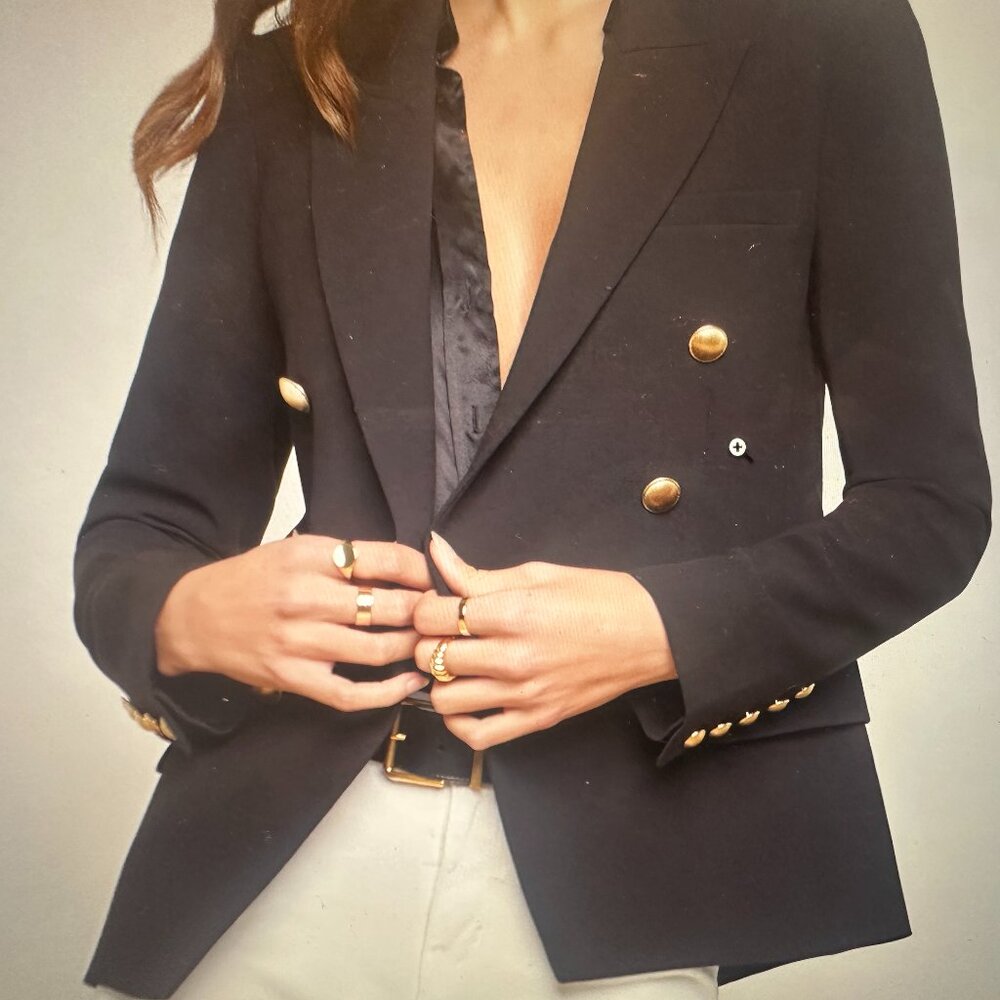 L'Agence Double Breasted Blazer -size 12
